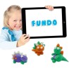 Pâte a modeler FunDo - Dinosaures (3x90gr-1x40gr) - SES CREATIVE -