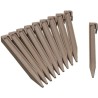 Ancres pour bordure de jardin en polypropylene - NATURE - H26,7 x 1,9 x 1,8 c...
