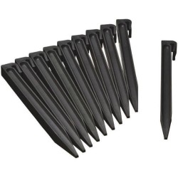 Ancres pour bordure de jardin en polyéthylene recyclé - NATURE - H26,7 x 1,9 ...