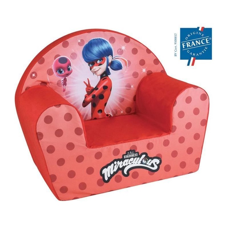 Fauteuil club Lady Bug - FUN HOUSE - Plush - Pour enfant - l.52 x P.33 x H.42...