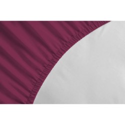 Drap-housse - LOVELY HOME - LH71616 - 140x190+25 cm - Fuchsia