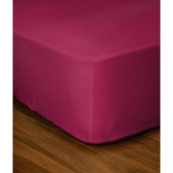 Drap-housse - LOVELY HOME - LH71616 - 140x190+25 cm - Fuchsia
