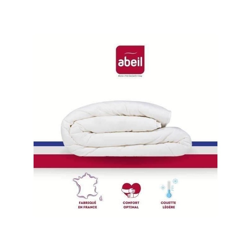 ABEIL Couette légere NUAGE de DOUCEUR 200x200 cm blanc