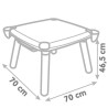 Smoby - Table créative enfant - feutre effaçabl, 2 grandes feuilles de colori...