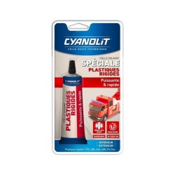 Colle spéciale plastiques - CYANOLIT - Fixation forte - Polyvalente pour plas...