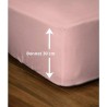 Drap-housse - LOVELY HOME - LH71628 - 140x190+30 cm - Rose