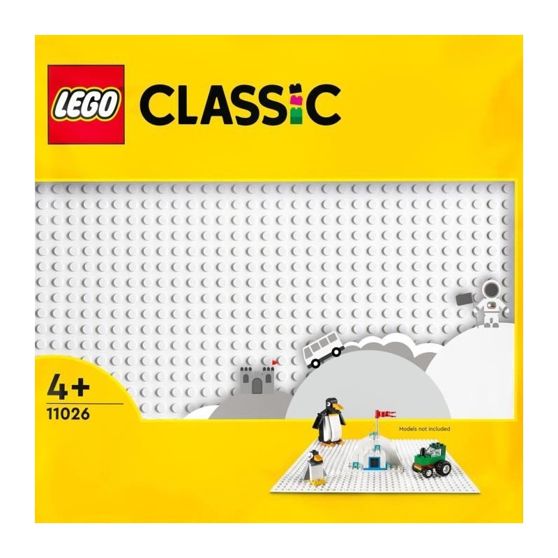 LEGO 11026 Classic La Plaque De Construction Blanche 32x32, Socle de Base pou...