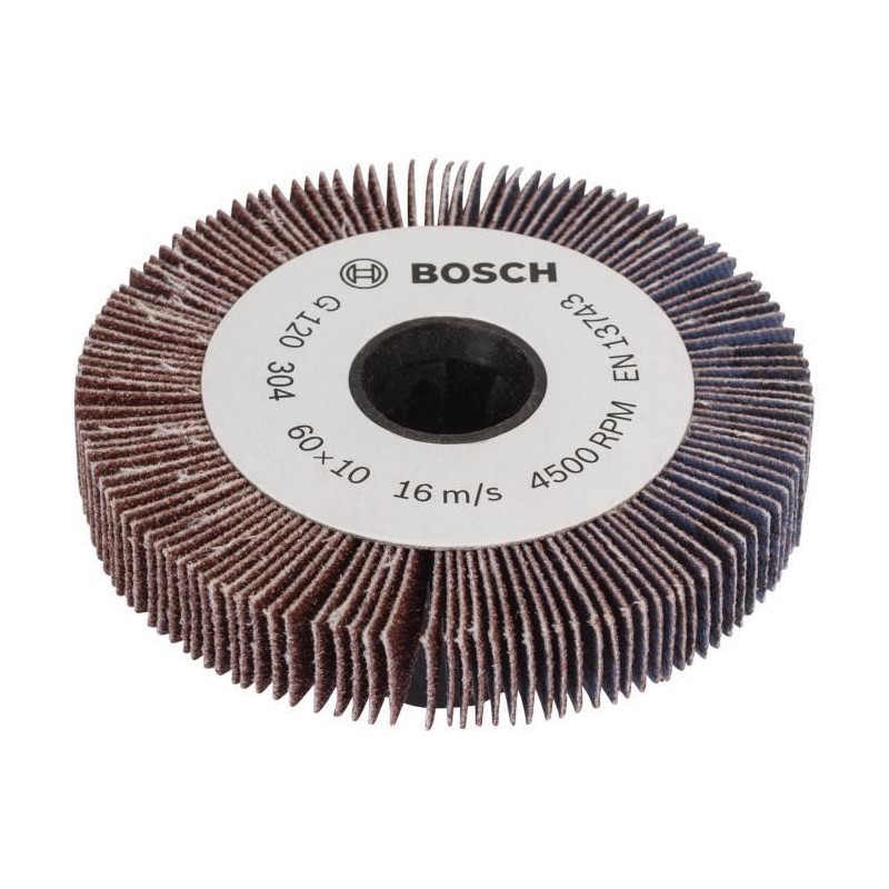 Rouleau a lamelles Bosch - PRR / TEXORO - 10mm Grain 120 - Ponçage bois, méta...