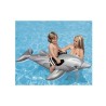 Matelas de plage gonflable dauphin - Mixte - 175 cm - Pour enfant - Gris et noir