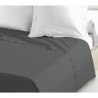 Drap Plat - LOVELY HOME -100% coton -180 x 290 cm - Gris Foncé