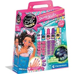 Clementoni - Kit manucure phosphorescents pour enfant - Vernis, faux