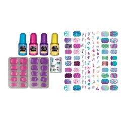 Clementoni - Kit manucure phosphorescents pour enfant - Vernis, faux