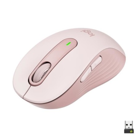 Souris - Sans fil - Logitech - Signature M650 - Rose - Droitier