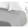 Drap Plat - LOVELY HOME - 100% coton - 180 x 290 cm - Gris Clair