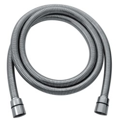 Flexible de douche - ROUSSEAU - double agrafage en inox chromé - extensible 1...