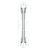 Flexible de douche - ROUSSEAU - double agrafage en inox chromé - extensible 1...