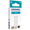 Fraises DREMEL 194 en acier rapide pour sculpture et gravure - Lot de 2