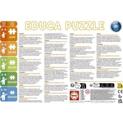 Puzzle - EDUCA - Petit Ours Brun : Ensemble de 2 puzzles de 20 pieces pour en...