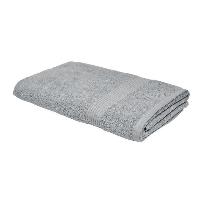 TODAY Essential - Maxi Drap de Bain - 90 x 150 cm - 100 % Coton - Acier
