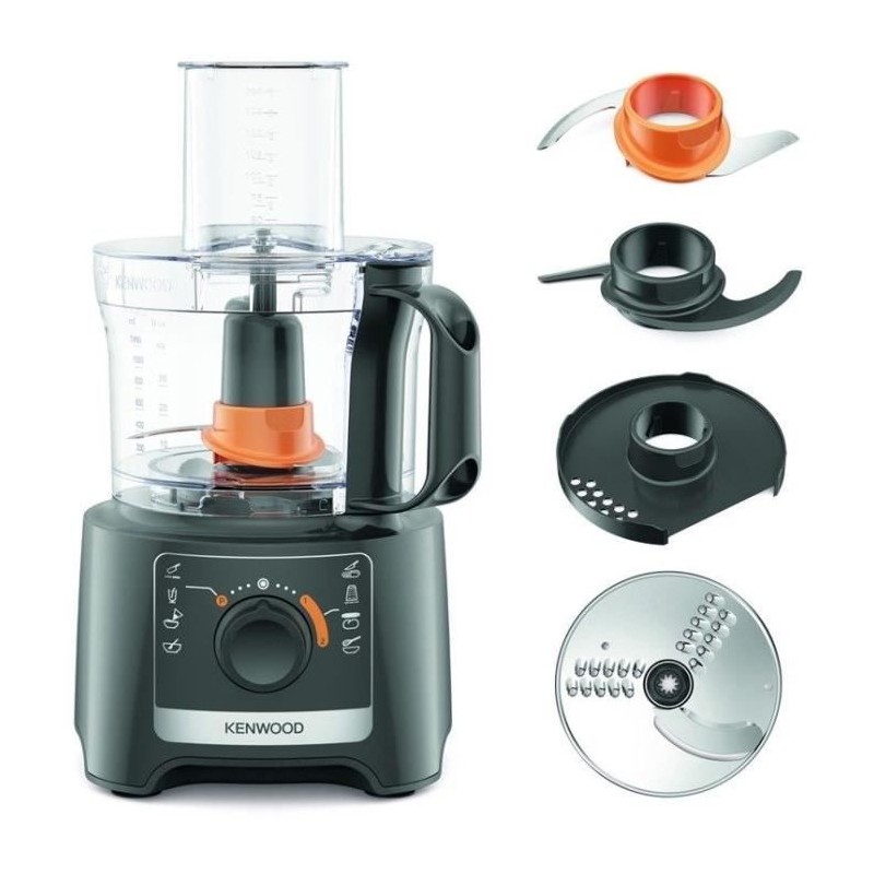Robot multifonction KENWOOD FDP31.020GY - 2 vitesses + Pulse - 800W -