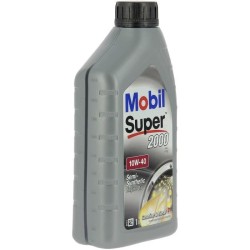 Huile moteur 10W-40 Synthétique - MOBIL - Super 2000 X1 - bidon 1L -  haute p...