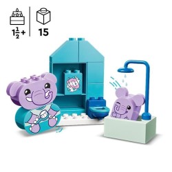 LEGO 10413 DUPLO My First Mes Rituels Quotidiens - Le Bain, Jouet Éducatif po...