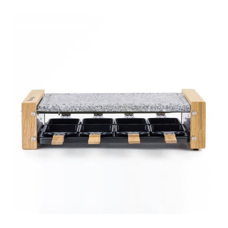 Appareil a raclette HKoeNIG - WOD8 - Jusqu'a 8 personnes - Pierre a cuire - D...