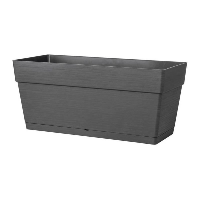 DEROMA Jardiniere Muret Save R - 79x35 x H35 cm - 75L - Gris foncé