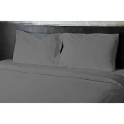 Drap plat - HOME LINGE PASSION - Microfibre 82 g - 240 x 300 cm - Anthracite
