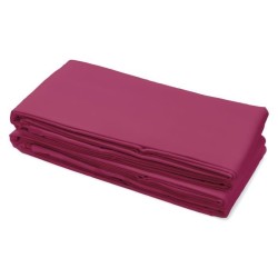 Drap Plat - LOVELY HOME - 100% coton -180 x 290 cm - Fuchsia