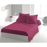 Drap Plat - LOVELY HOME - 100% coton -180 x 290 cm - Fuchsia