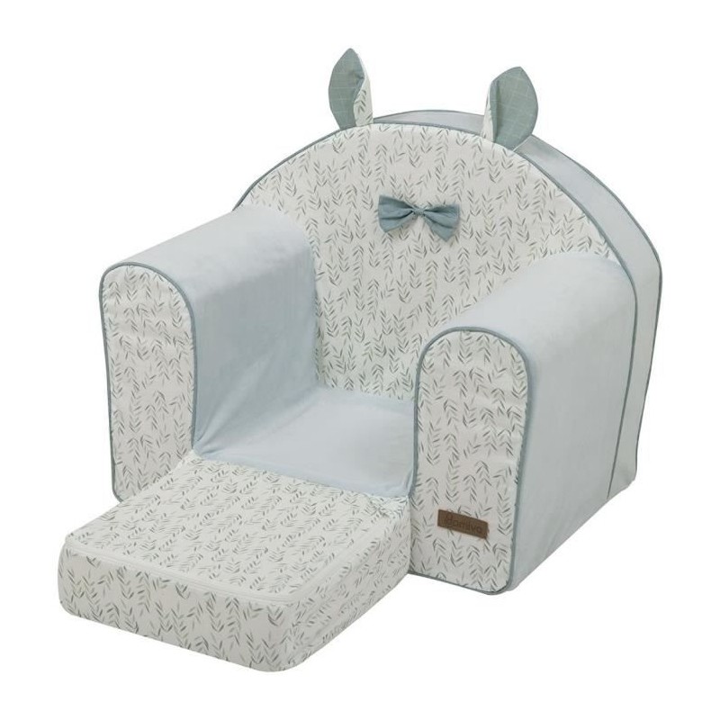 Fauteuil transformable esprit nature - DOMIVA - Filou - Vert - Effet crochet ...