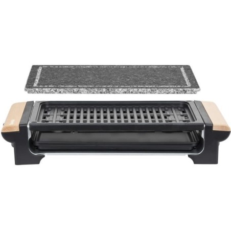 Grill et pierre a cuire 2 en 1 HKoeNIG - RP320 - Jusqu'a 8 personnes - Tempér...