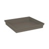 Soucoupe Carrée 40 cm - EDA -Toscane - 40 x 40 x H. 5,9 cm - Taupe