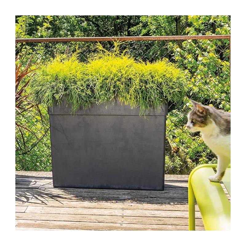 DEROMA Muret haut LIKE R - 78x29,5 cm H65 cm - Anthracite
