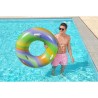Bouée gonflable - BESTWAY - Rainbow - Diametre 119 cm - Multicolore -