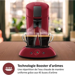 Cafetiere a dosette - PHILIPS - SENSEO - HD6553/81 - Original - Rouge