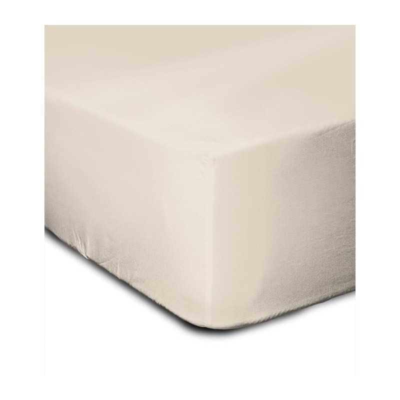Drap housse - 100% coton - 140 x 190 + Bonnet 35 cm - LOVELY HOME