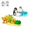 LEGO DUPLO Ma ville 10442 Familles d'animaux sauvages : pingouins et lions - ...