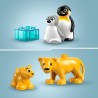 LEGO DUPLO Ma ville 10442 Familles d'animaux sauvages : pingouins et lions - ...