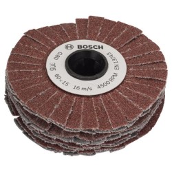 Cylindre abrasif Bosch - (Accesssoire pour Texoro, Grain 80, Largeur 15mm, So...