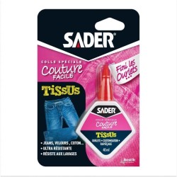 Colle textile - SADER - Tissus et textiles - Ourlets et customisation - Résis...