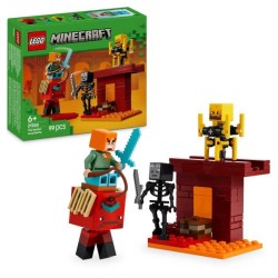 LEGO Minecraft 21266 La bataille de la lave du Nether - Jouet pour fans de je...