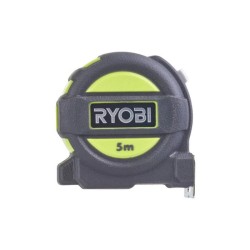 Metre ruban - RYOBI - RTM5M - 5 m - Largeur 25 mm - Crochet sécurisé