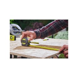 Metre ruban - RYOBI - RTM5M - 5 m - Largeur 25 mm - Crochet sécurisé