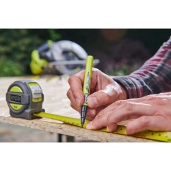 Metre ruban - RYOBI - RTM5M - 5 m - Largeur 25 mm - Crochet sécurisé