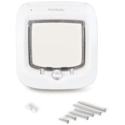 PetSafe- Chatiere a puce électronique PPA19-16145, chatiere a piles, verrouil...