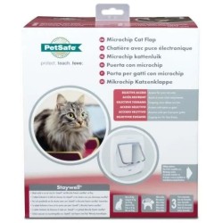 PetSafe- Chatiere a puce électronique PPA19-16145, chatiere a piles, verrouil...