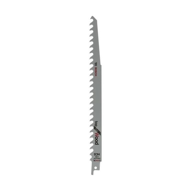 Set 2 lames de scie sabre BOSCH 240 mm - S1542K - HCS pour bois