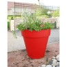 Pot de fleurs - RIVIERA - Soleilla Rond - Ø 39,2 x 35,8 cm - 25L - Rouge